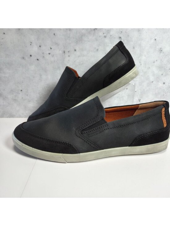ECCO Collin Slip-On Shoes Men\'s US 8-8.5 Leather Textile 535584 Black main image 12